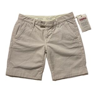 Hudson Womens Beige Bermuda Shorts Size 27 NWT Coastal Spring Summer